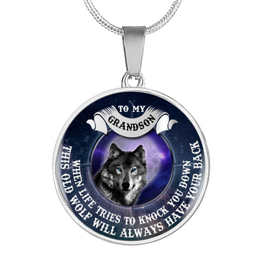 Wolf Grandpa and Grandson Necklace - Perfect Christmas Gifts